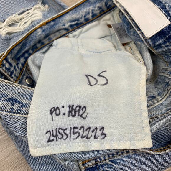 Re/Done Levi's High Rise Slim Straight Leg Jeans Women's 24 - Picture 11 of 13